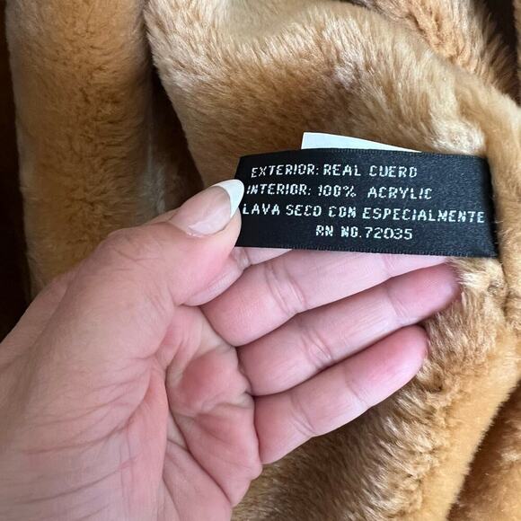 Joseph Barry Men's Vintage Suede Shearling Lined Chore Jacket Tan Size 2XL - Picture 9 of 13